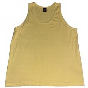 Blaze On Vintage Men's Yellow Cotton Tank Top Size XXL 90s